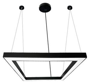 LED Luster na lanku LED/70W/230V 4000K 100x100 cm čierna
