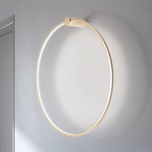 LED nástenné svetlo Saturno, zlaté, Ø 80 cm, kov, 4 000 K