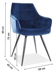 Jedálenská stolička Moly - modrá
