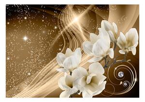 Samolepiaca tapeta abstraktná orchidea - Golden Milky Way