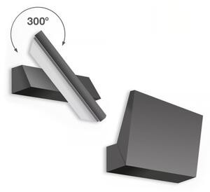 Telefunken - LED Vonkajšie nástenné svietidlo LED/10W/230V IP44 čierna