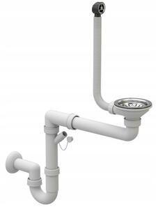 Sink Quality, 1-komorový manuálny sifón pre granitové drezy, chrómová, SKQ-1M11CH