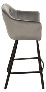 Barová stolička LAFT - strieborná