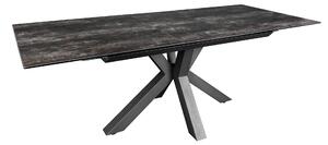 Jedálenský stôl EVERLASTING 180-225 cm - tmavošedá