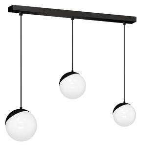 Závesné svietidlo Sfera, 3x biele sklenené tienidlo, b