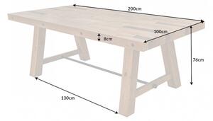 Jedálenský stôl AREA 200 cm - prírodná