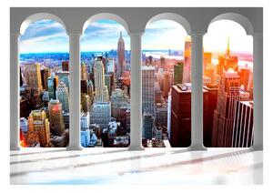 Samolepiaca tapeta mesto New York- Pillars and New York