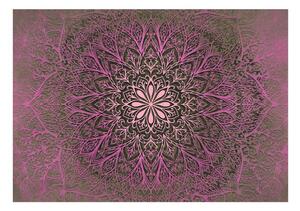 Samolepiaca tapeta Mandala v ružovom prevedení - Mandala of Love