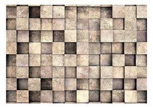 Samolepiaca tapeta béžové kocky - Beige Squares