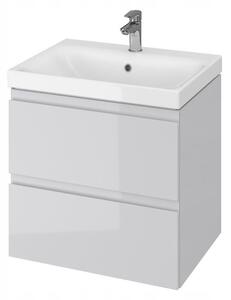 Cersanit Moduo, závesná umývadlová skrinka 60cm, šedá lesklá, S929-009