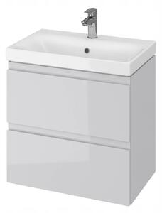 Cersanit Moduo Slim, závesná umývadlová skrinka 60cm, šedá lesklá, S929-003