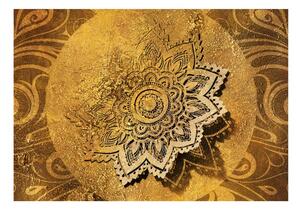 Samolepiaca tapeta Mandala v zlatom prevedení - Golden Illumination