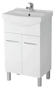 Cersanit Olivia, umývadlová skrinka 46cm, biela lesklá, S543-002-DSM