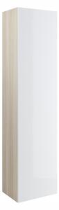 Cersanit Smart, vysoká skrinka 170x42x32 cm, jaseň svetlý-biela, S568-006