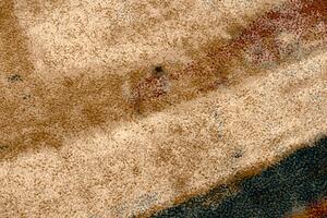 Vlnený koberec OMEGA KIOTO abstraktný, červeno - hnedý