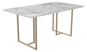 Jedálenský stôl s doskou v dekore mramoru 90x160 cm Astor – CosmoLiving by Cosmopolitan