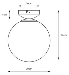 Markslöjd 109024 - Kúpeľňové stropné svietidlo STINTINO 1xE14/40W/230V IP44 matný chróm