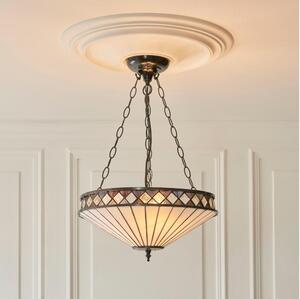 Endon 111870 - Luster na reťazi Tiffany FARGO 3xE27/10W/230V priemer 41,5 cm