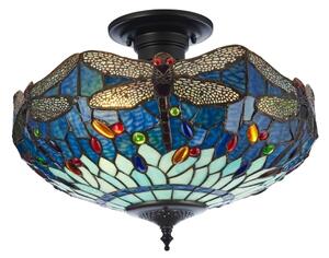 Endon 111897 - Prisadený luster Tiffany DRAGONFLY 3xE27/10W/230V, priemer 41 cm