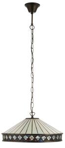 Endon 112196 - Závesný luster na reťazi Tiffany FARGO 1xE27/60W/230V priemer 41,5 cm