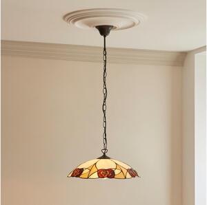 Endon 112197 - Luster na reťazi Tiffany INGRAM 1xE27/60W/230V pr. 45 cm