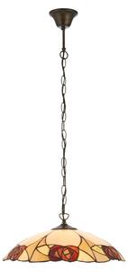 Endon 112197 - Luster na reťazi Tiffany INGRAM 1xE27/60W/230V pr. 45 cm