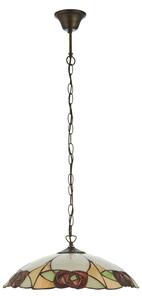 Endon 112197 - Luster na reťazi Tiffany INGRAM 1xE27/60W/230V pr. 45 cm