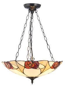 Endon 111879 - Luster na reťazi Tiffany INGRAM 3xE27/10W/230V pr. 45 cm