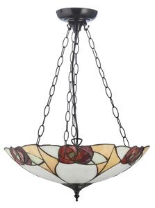 Endon 111879 - Luster na reťazi Tiffany INGRAM 3xE27/10W/230V pr. 45 cm