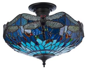 Endon 111897 - Prisadený luster Tiffany DRAGONFLY 3xE27/10W/230V, priemer 41 cm