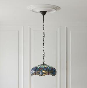Endon 112195 - Luster na reťazi Tiffany DRAGONFLY 1xE27/60W/230V pr. 41 cm