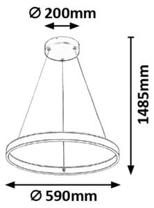 Rabalux 6299 - LED Stmievateľný luster na lanku OTHELLO LED/36W/230V + DO