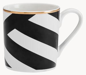 Šálky na espresso's podšálkami Luxe Deco, 4 ks