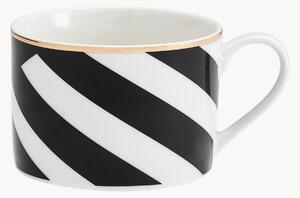 Šálky na čaj's podšálkami Luxe Deco, 4 ks