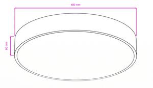 Brilagi - LED kúpeľňové stropné svietidlo POOL LED/36W/230V pr. 40 cm IP54 biela