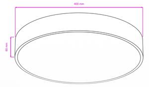 Brilagi - LED kúpeľňové stropné svietidlo POOL LED/36W/230V pr. 40 cm IP54 mosadz