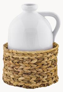 Keramická váza's ratanovým košíkom Sirenuse, V 23 cm
