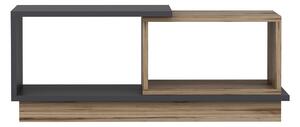 Dizajnový konferenčný stolík Aceline 90 cm antracitový / dub