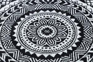 Okrúhly koberec FUN Napkin - sivý