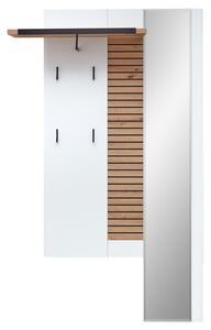 Predsieňový panel FRESNO biela/dub artisan, šírka 117 cm