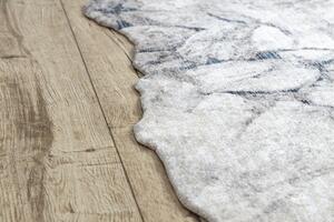 Moderný koberec TINE 75417A, nepravidelný tvar, Skala, krémovo/ sivý