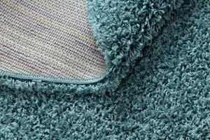 Okrúhly koberec SOFFI shaggy 5cm modrý