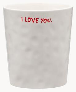 Ručne vyrobená XL šálka I Love You