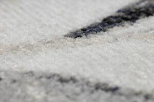 Moderný koberec MUNDO E7181 listy outdoor béžový / modrý
