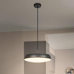 Briloner LED závesné svietidlo Nala, antracitová farba, kov/plast, Ø 35 cm, Čierna, Obývacia izba / jedáleň, Plast, Moderný, Závesné svietidlo