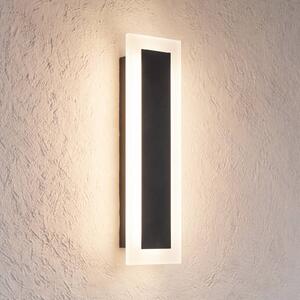 Milagro Lighting LED vonkajšie nástenné svietidlo Wow, čierne/biele, kov, IP54,, Čierna, kov, Moderný, Nástenné svietidlo