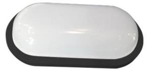 ACA Lighting LED prisadené svietidlo DORA 10W/230V/3000K/900Lm/110°/IP65/IK08, oválne čierne
