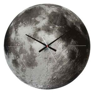 KARLSSON Nástenné hodiny Moon ∅ 60 cm