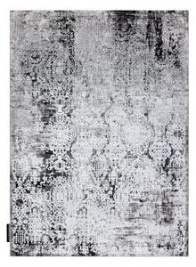 Moderný koberec DE LUXE 2081 ornament vintage - Štrukturálny krém / sivý