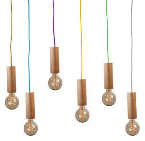 CLARO Závesné stropné svietidlo VERTIGO – oranžový kábel Bydlení;Osvětlení;Stropní osvětlení